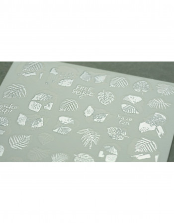 Наклейки, листья голограмма 421 Наклейки, листья голограмма 421