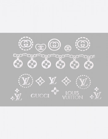 Наклейки, lv белые 168 Наклейки, lv белые 168