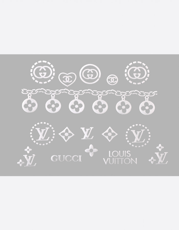 Наклейки, lv белые 168 Наклейки, lv белые 168