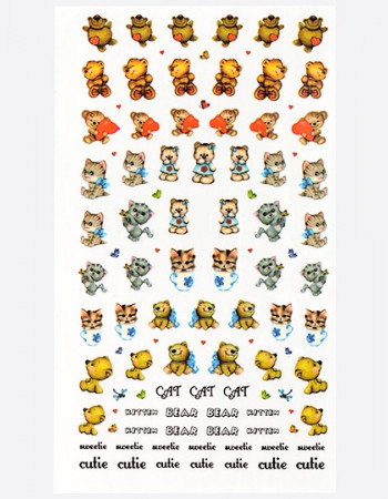 Наклейки, мишки, котики 140 Наклейки, мишки, котики 140