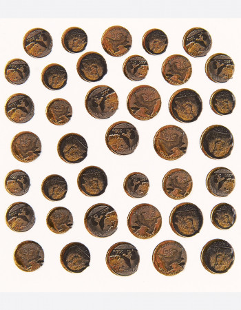 Наклейки, монеты золото 272 Наклейки, монеты золото 272