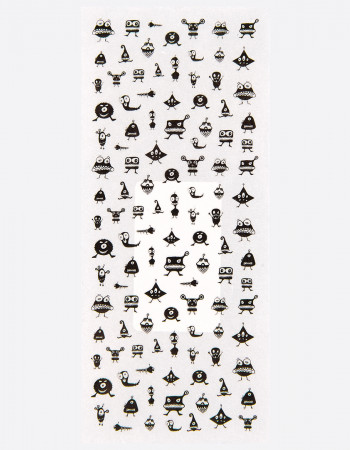 Наклейки, мультяшки черные 240 Наклейки, мультяшки черные 240