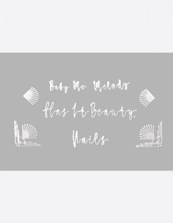 Наклейки, надписи, веер белые 278 Наклейки, надписи, веер белые 278