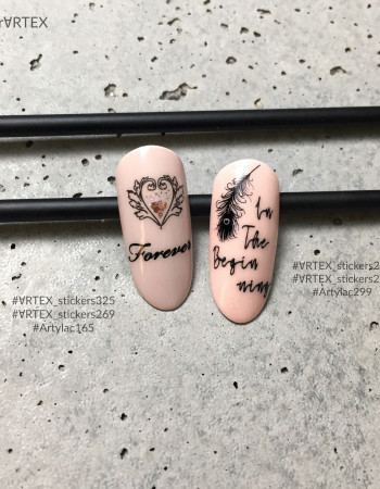 Наклейки, надписи, веер черные 285 Наклейки, надписи, веер черные 285