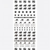 Наклейки, new balance черные 163 Наклейки, new balance черные 163