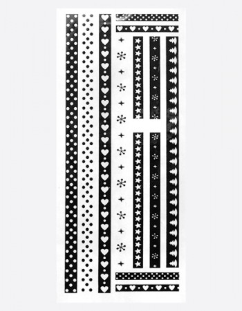 Наклейки, новогодняя лента 127*57 084 Наклейки, новогодняя лента 127*57 084