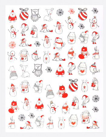 Наклейки, новогодние 354 Наклейки, новогодние 354