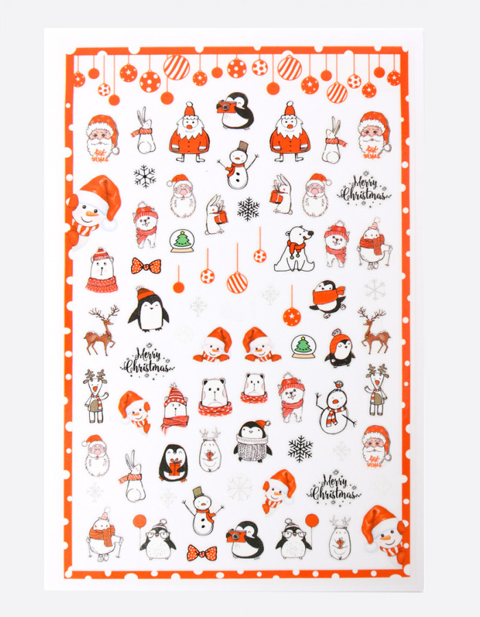 Наклейки, новогодние 355 Наклейки, новогодние 355