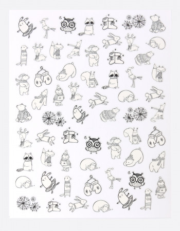 Наклейки, новогодние 356 Наклейки, новогодние 356