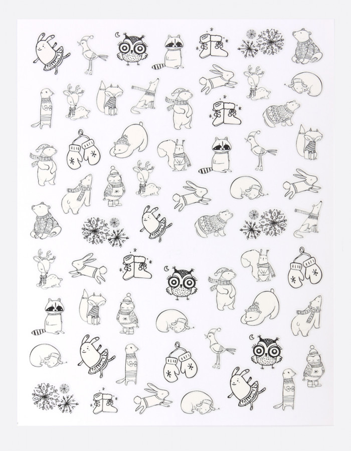 Наклейки, новогодние 356 Наклейки, новогодние 356