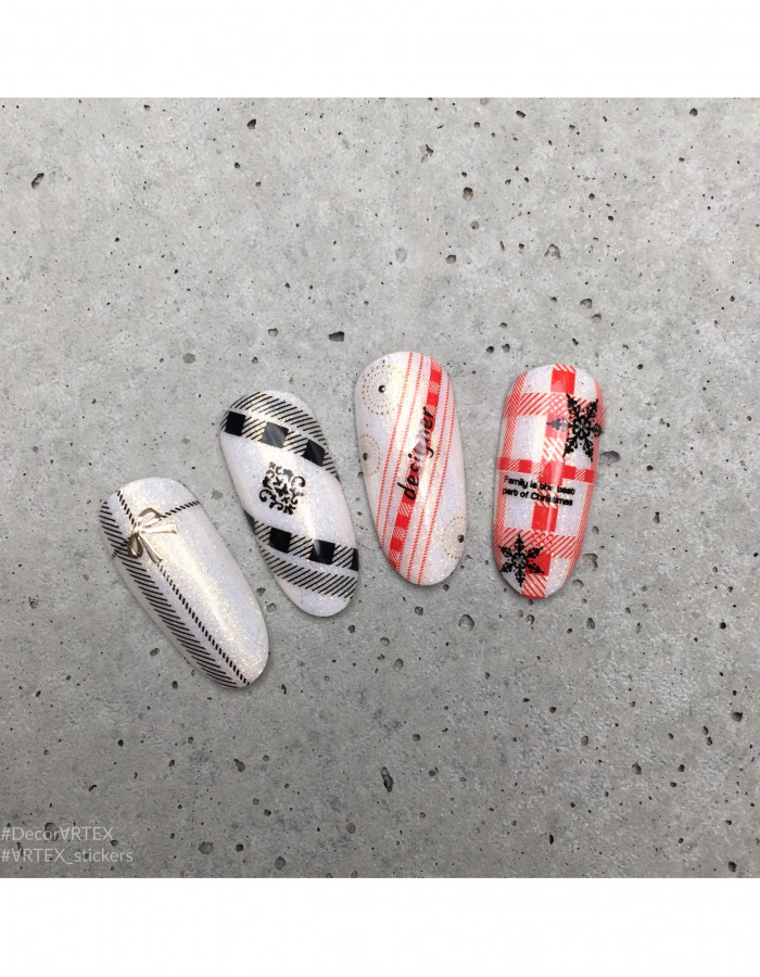 Наклейки, новогодние игрушки 086 Наклейки, новогодние игрушки 086