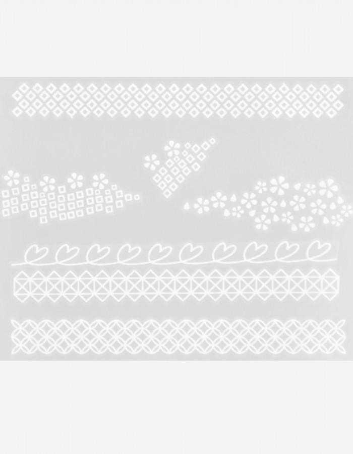 Наклейки, орнамент цветочный геометрия 326 Наклейки, орнамент цветочный геометрия 326