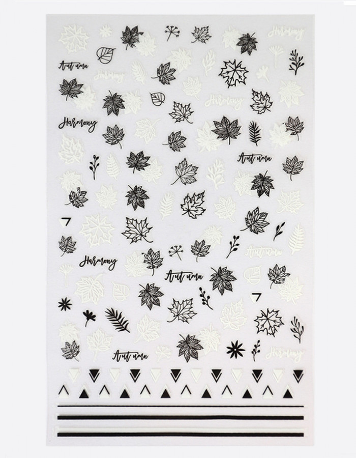 Наклейки, осень листья 398 Наклейки, осень листья 398