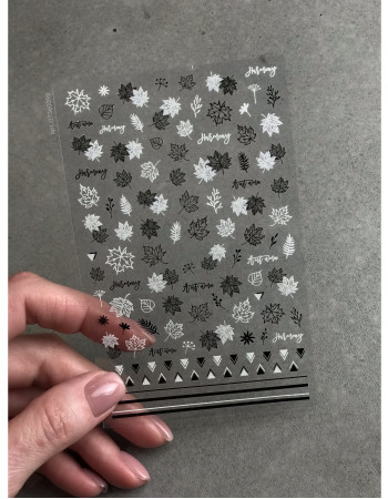 Наклейки, осень листья 398 Наклейки, осень листья 398