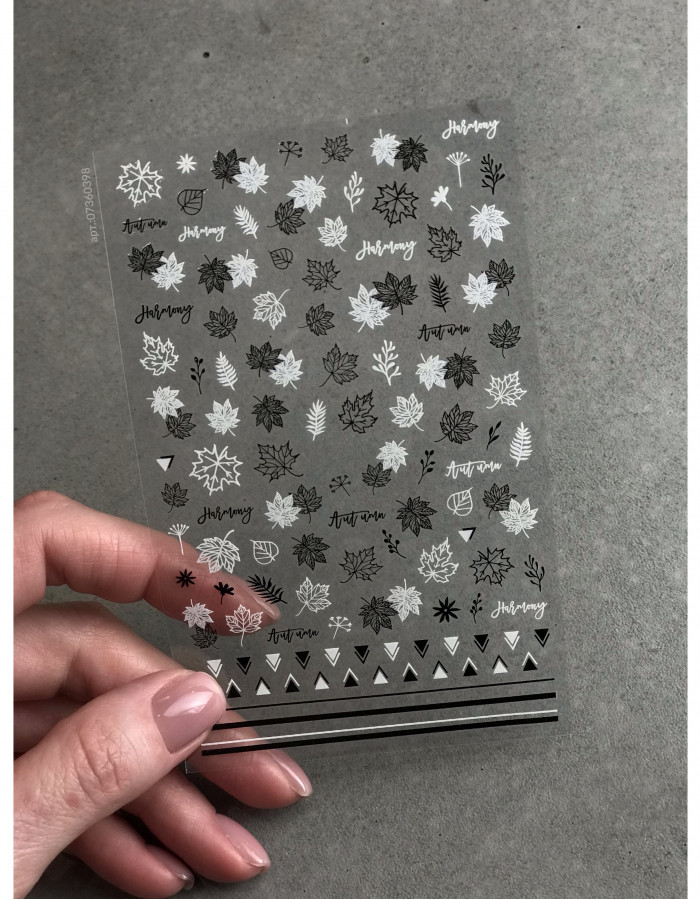 Наклейки, осень листья 398 Наклейки, осень листья 398