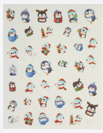 Наклейки, пингвин и мишка 390 Наклейки, пингвин и мишка 390