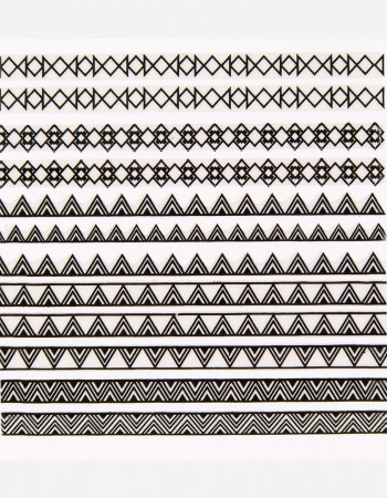 Наклейки, полоски этно черные 271 Наклейки, полоски этно черные 271
