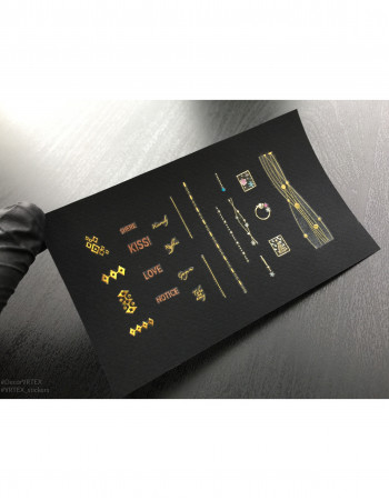 Наклейки, полоски фигурные 344 Наклейки, полоски фигурные 344