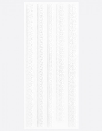 Наклейки, полоски, кружева белые 253 Наклейки, полоски, кружева белые 253