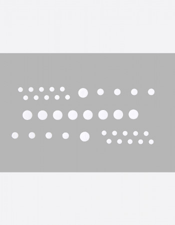 Наклейки, полоски пунктирные белые 203 Наклейки, полоски пунктирные белые 203