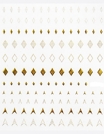 Наклейки, ромбы, стрелки золото 112 Наклейки, ромбы, стрелки золото 112