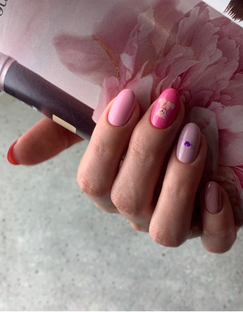 Наклейки, розовые мишки 450 Наклейки, розовые мишки 450