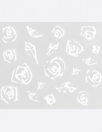 Наклейки, розы контурные белые 293 Наклейки, розы контурные белые 293