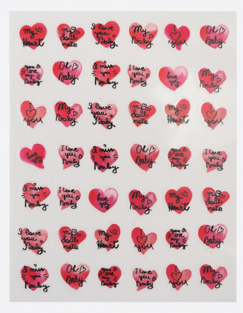 Наклейки, сердце текст 409 Наклейки, сердце текст 409