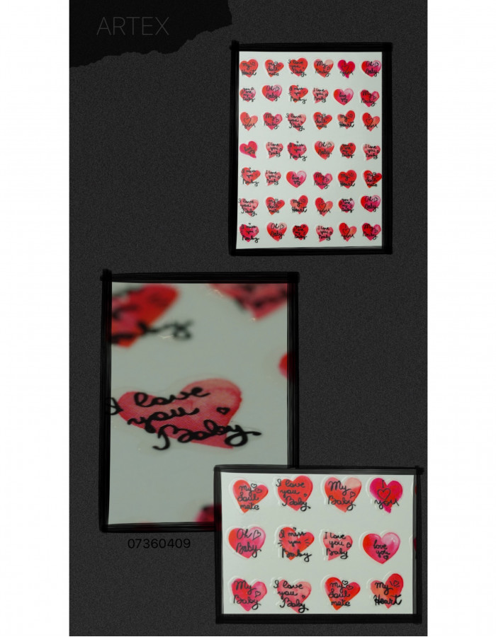 Наклейки, сердце текст 409 Наклейки, сердце текст 409