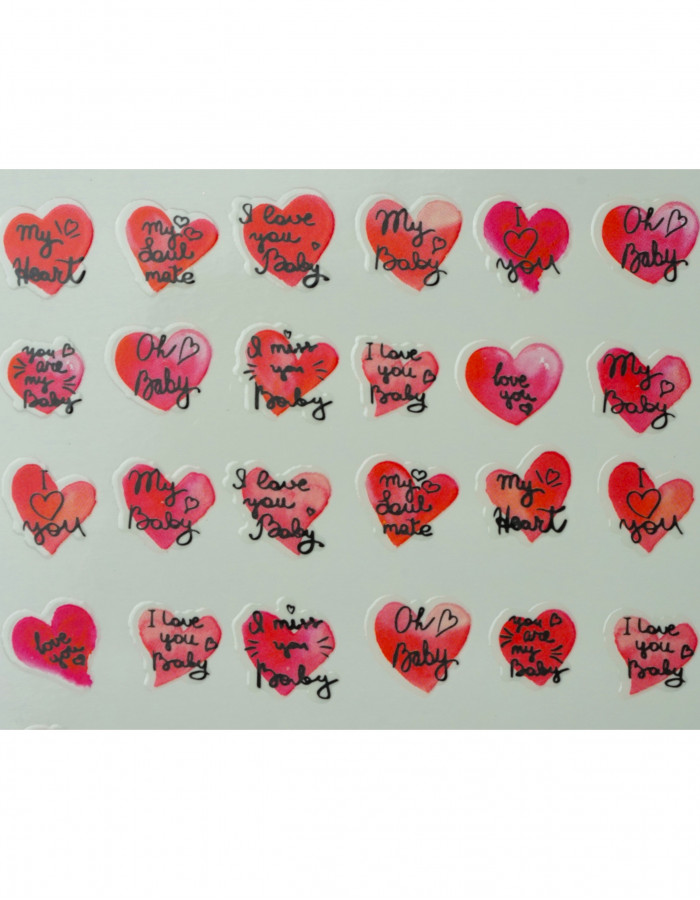 Наклейки, сердце текст 409 Наклейки, сердце текст 409