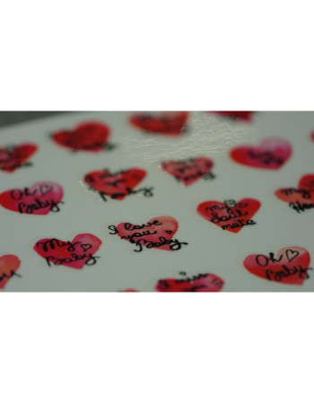 Наклейки, сердце текст 409 Наклейки, сердце текст 409