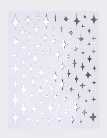 Наклейки, серебряная звезда 445 Наклейки, серебряная звезда 445