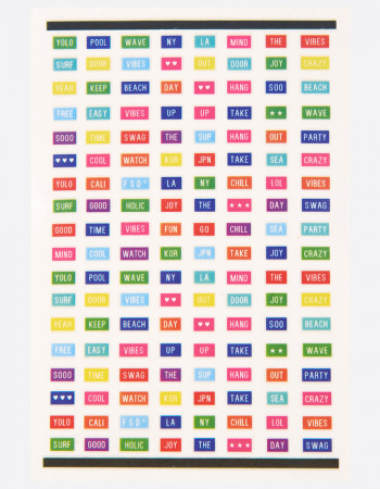 Наклейки, слова цветные 195 Наклейки, слова цветные 195