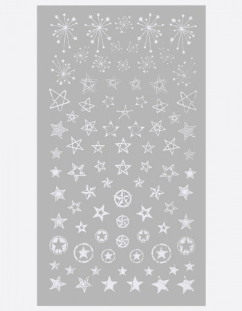 Наклейки, снежинки белые 129 Наклейки, снежинки белые 129