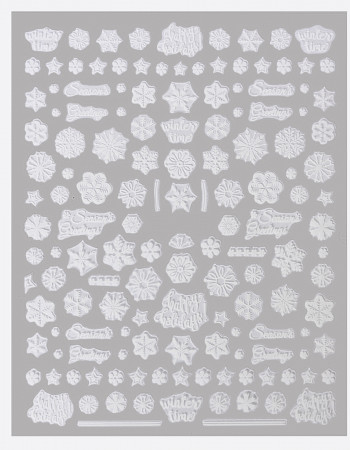 Наклейки, снежинки белые 358 Наклейки, снежинки белые 358