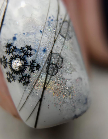 Наклейки, снежинки черные 099 Наклейки, снежинки черные 099