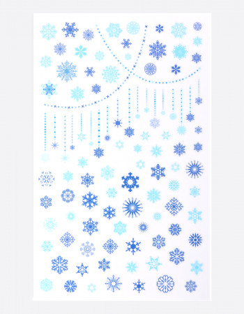 Наклейки, снежинки цветные 350 Наклейки, снежинки цветные 350