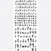 Наклейки, шрифт 251