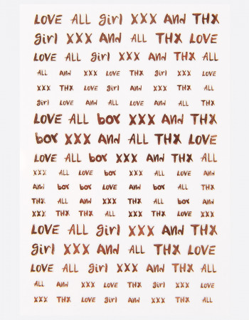 Наклейки, текст бронза 155 Наклейки, текст бронза 155