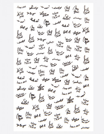 Наклейки, текст трафарет 339 Наклейки, текст трафарет 339