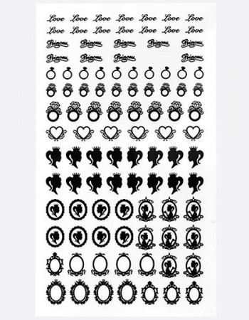 Наклейки, украшения черные 130 Наклейки, украшения черные 130