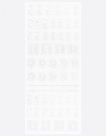 Наклейки, ysl белые 185 Наклейки, ysl белые 185