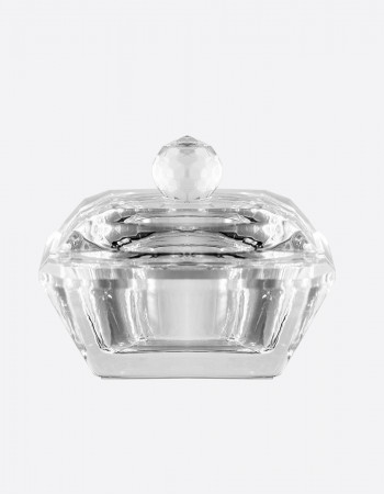 Стаканчик с крышкой стеклянный, квадрат 60мм Стаканчик с крышкой стеклянный, квадрат 60мм